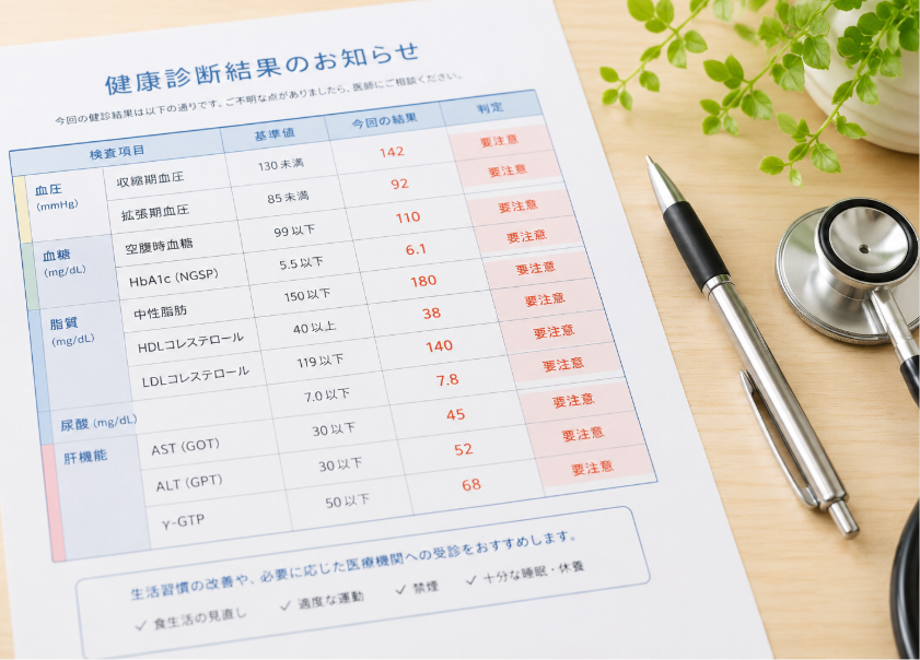 健康診断結果のご相談