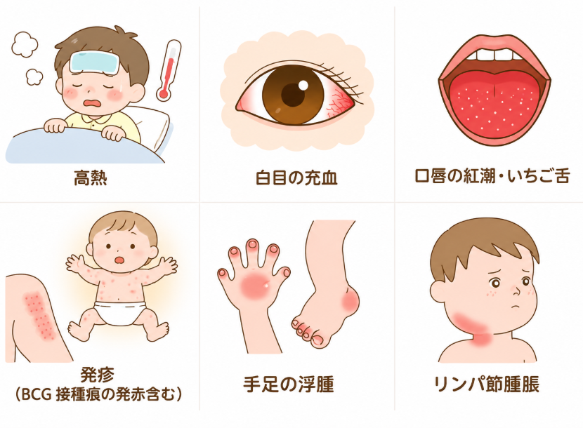 川崎病の主な症状